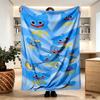 Huggy Wuggy Print Blanket - Soft & Comfortable, for Bedroom, Travel, Sofa, Home Decoration - Birthday Christmas Gift for Friend