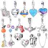 Original Charms Bead Copper Can Be Openedlove Family Back Letters Pendants Fit Bracelet Jewelry Gift Marking