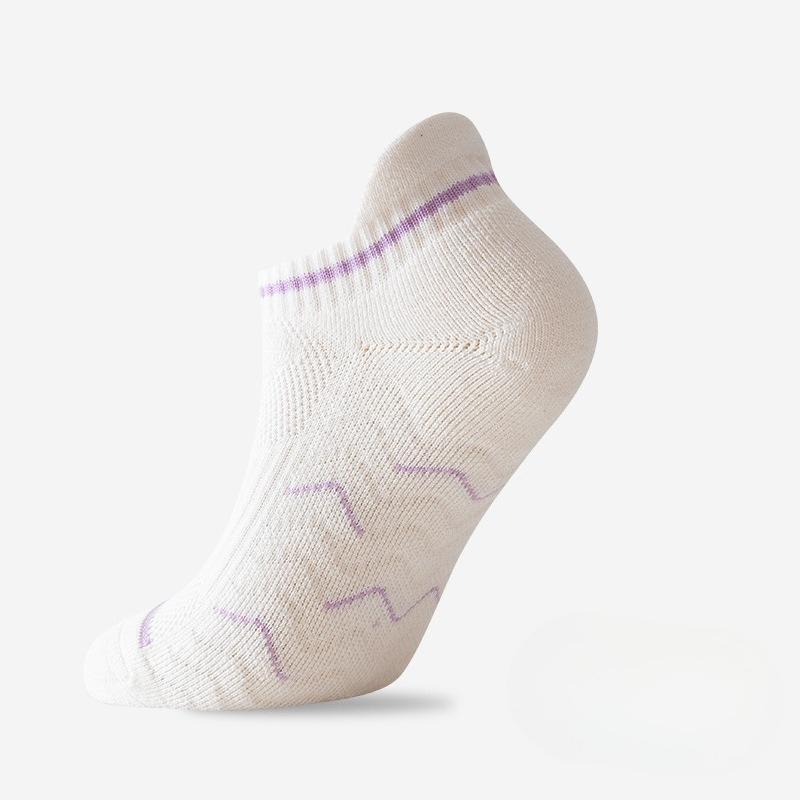 

Short-sleeved Sports Running Socks for Women, Suitable for Marathon, Shock-absorbing, Anti-slip, Breathable and Sweat-absorbent. 1 pair фіолетовий/білий