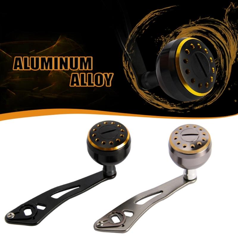 Fishing Reel Handle Power Handle Baitcasting Metal Knob Jigging Grip with Fitting Replacement Part for Low Profile Reel