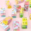 VitalBloom Eraser Set Cute Pencil Eraser Set with Adorable New Dinosaur Design Stationery Novelty for DIY Easy to Use Colors (15 Pieces) - - School,