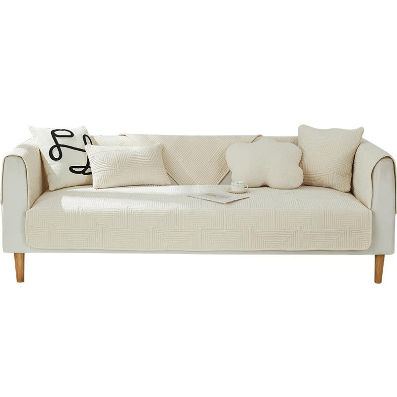 Sofa Cushion Universal In All Seasons, Nordic Simple Non-Slip Sofa Cover, Backrest Towel Cover, Chenille High-End Seat Cushion