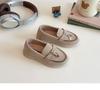Retro British Style Loafers Toddler Bean Shoes For Boys And Girls Casual Leather Footwear