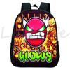 Zaino Kindergarten Geometry Dash Arrabbiato per Bambini e Bambine Zaino Anime Piccola Borsa da Libri Bambini Borse Scolastiche Cartoon Zaino per Bambini