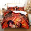 New Summer Time Rendering Bedding Set Cartoon  Three-piece Set Adult Kid Bedroom Duvet Cover Sets 3D Kawaii Girls Twin Set