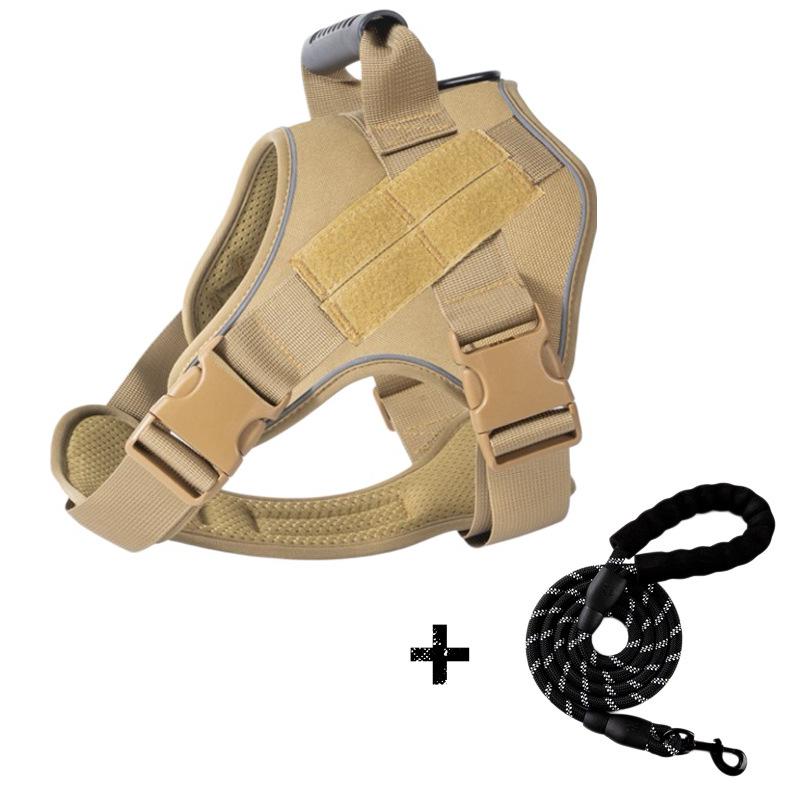 Tactical Anti-Pull Dog Harness & Leash for Medium to Large Breeds - Ideal for Border Collies & Golden Retrievers