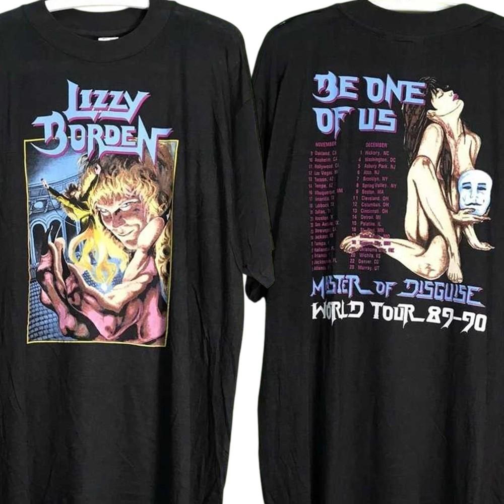 

Hot 90s Lizzy Borden Short Sleeve Men S-235XL S