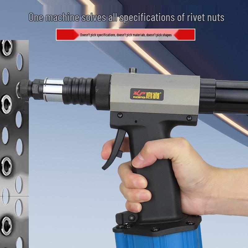 Gaobao Industrial-Grade Fully Automatic Pneumatic Rivet Nut Gun: M3-M8 Riveting Tool