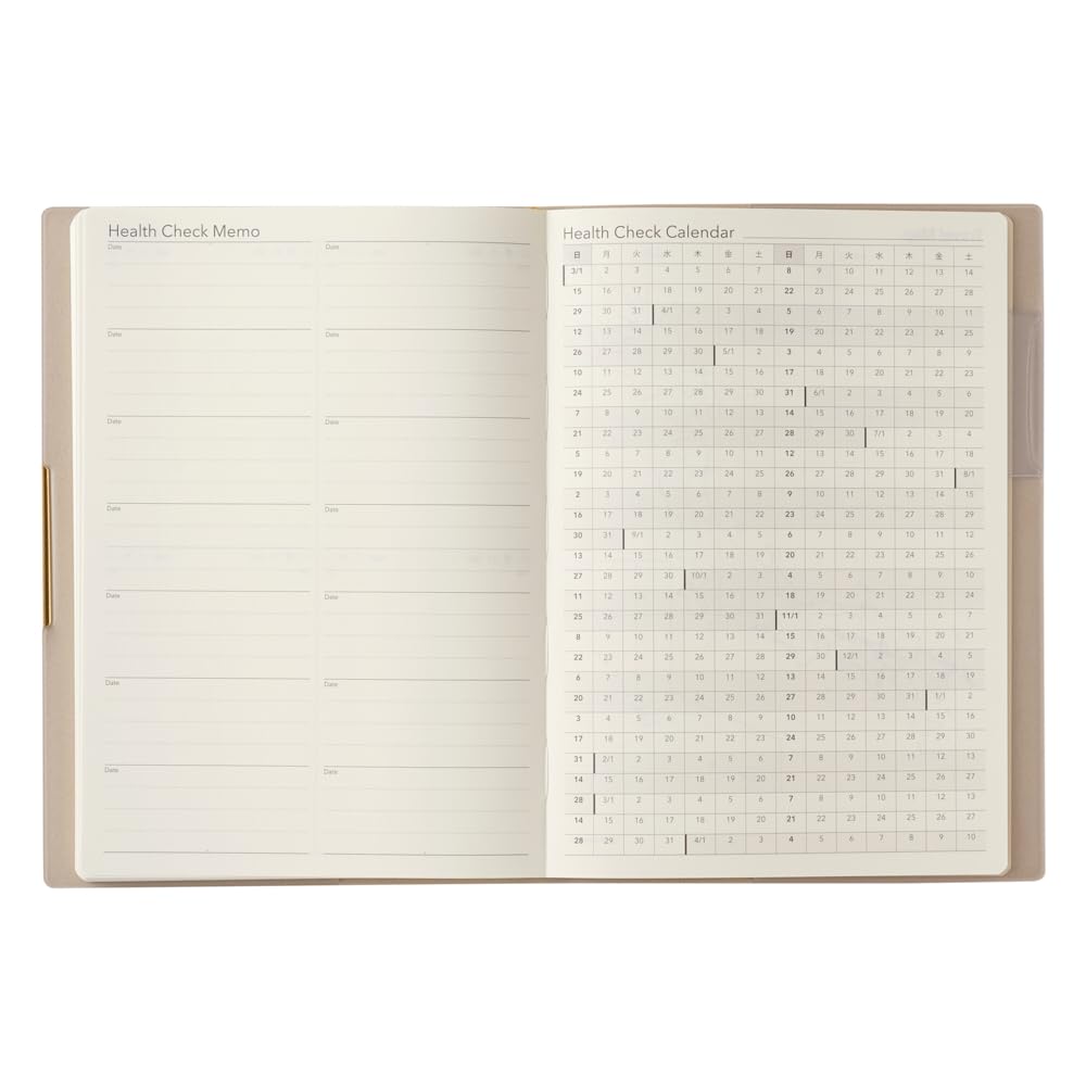 NOLTY April Ecri Plus 9863 Planner, 2026, Start, B6, Weekly, 2, Beige,