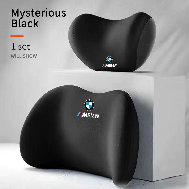 XWOWN1 2025 Hot Car Memory Foamn Back Cushion For BMW X3 X5 M5 M3 E46 E90 E60 F10 F30 G30 E70 G20 Seat Headrest and Lumbar Support Acce