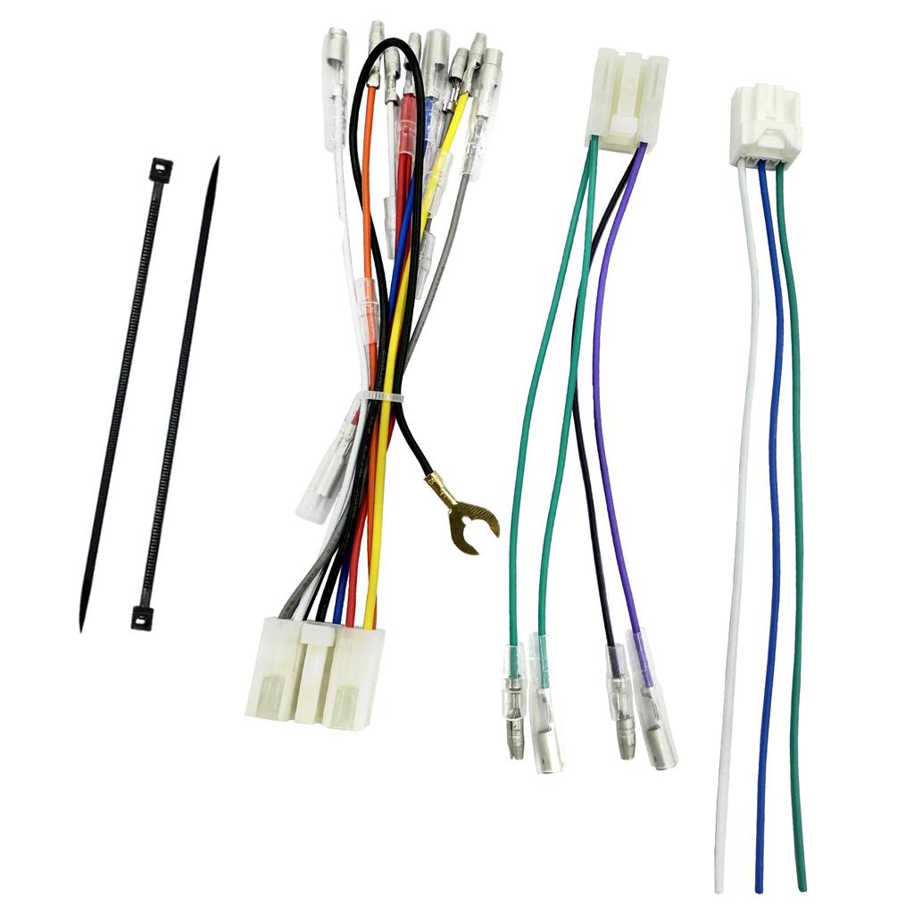 10P 6P Ekte Stereo Lydkabel Pigtail + Bilsensor-kontakt Kompatibel med Toyota Original Navigasjon