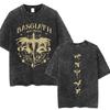 Limted Basgiath War College Washed Tshirts Fourth Wing Dragon Rider Men Women T Shirt Trendy Retro Loose Cotton Tees Streetwear