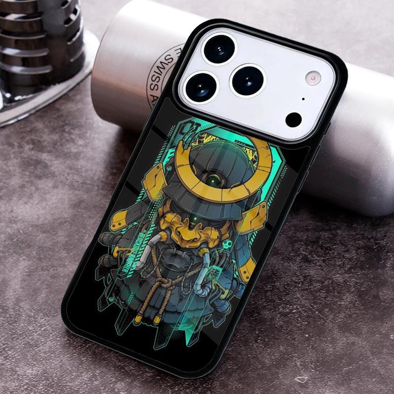 Japanese Hannya Mask Phone Case for iPhone 17 16 15 Pro Max Air 14 13 12 11 Plus Shockproof Cover