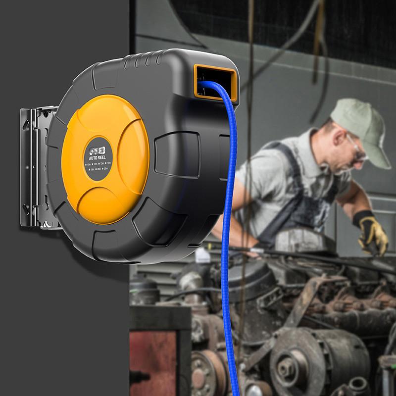 Wall Mounted Pipe Storage Device  Automotive Maintenance Pipe Winder Automatic Retractable Hose Pipe Reel