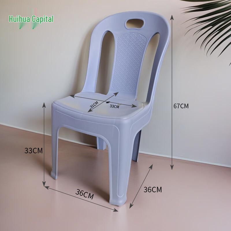 HUIHUADU Stackable Plastic Dining & Study Chair
