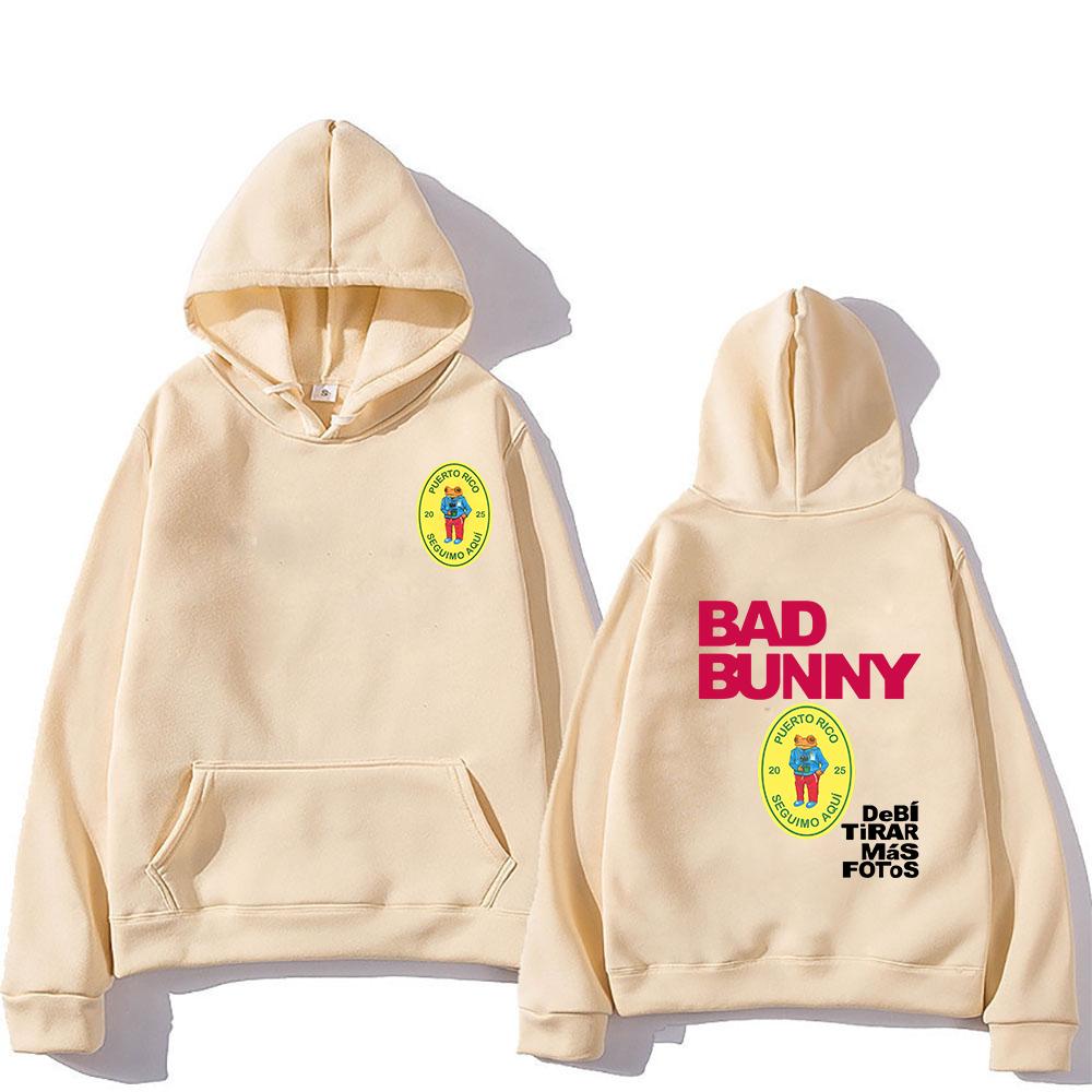 DTMF Debí Tirar Más Fotos Hoodie BAD BUNNY 2025 Men/women Hoodies Harajuku Aesthetic Winter Clothes Fleece Pullover Sweatshirt