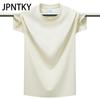 JPNTKY Cotton Short Sleeve T-shirt Men's Fashion Loose Half Sleeve Shirt Printed Compassionate Shirt