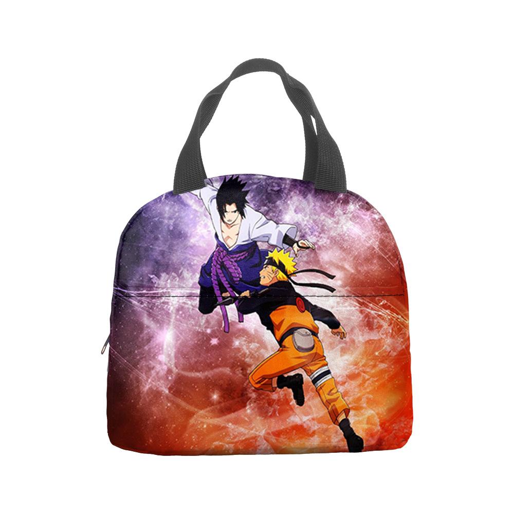 Naruto Lunch Bag, Student With Rice Insulation Bag, Large Capacity Portable Lunch Insulation Bag, Bento Bag, Outdoor Bag.