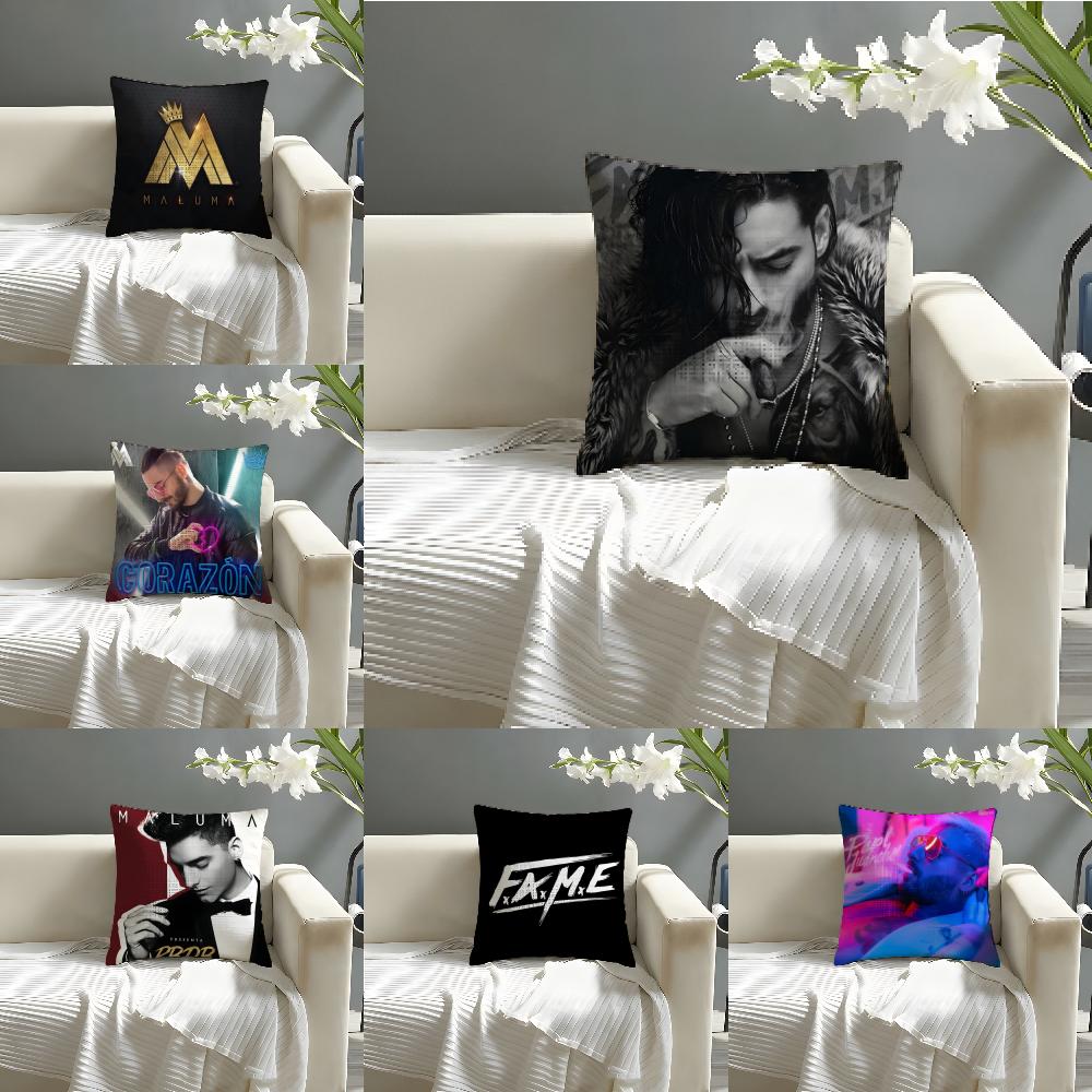 Pretty Boy Music Singer M-Maluma 3 Pillow Case Linen Pillow Case Sofa Home Decor Cushion Cover Cushion Cove