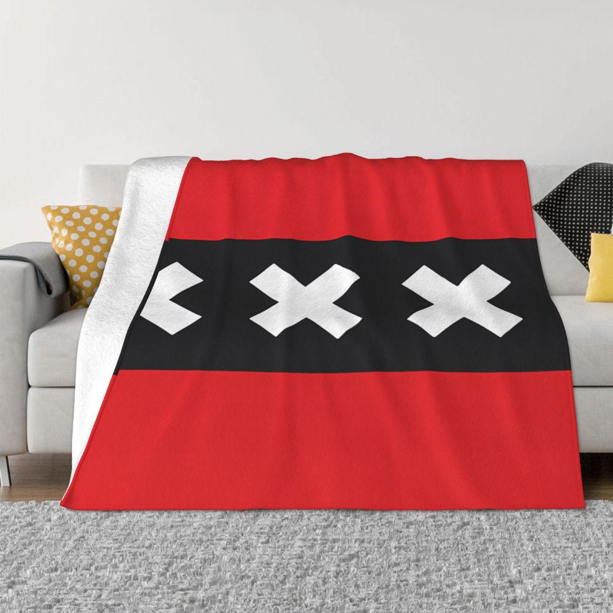 

Amsterdam Flag An Ultra-Soft Micro Fleece Blanket 30x40in