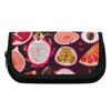 Pen Case 300D Polyester Double Zipper Two Compartment with Two Compartments for Pens Ruler Scissors Earphones for School Study