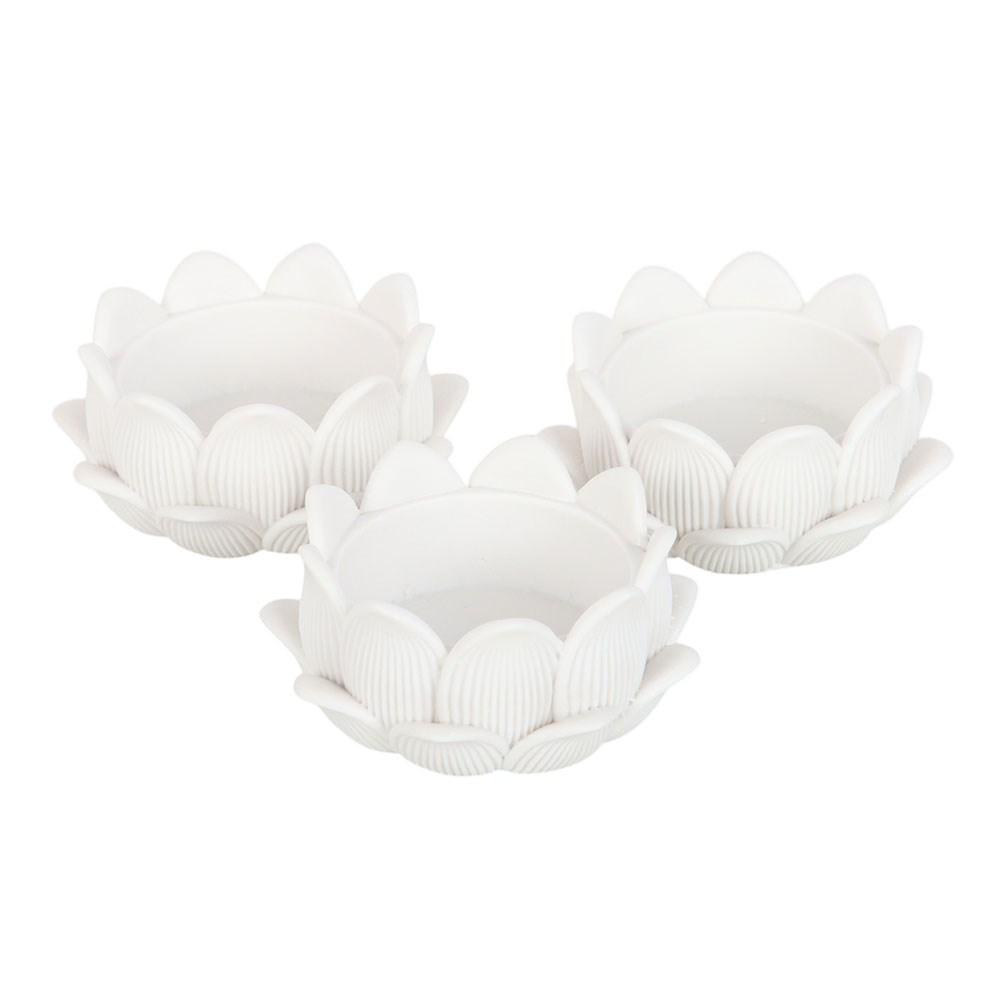 Something Different Lotus Tealight Holder (Pack of 3)