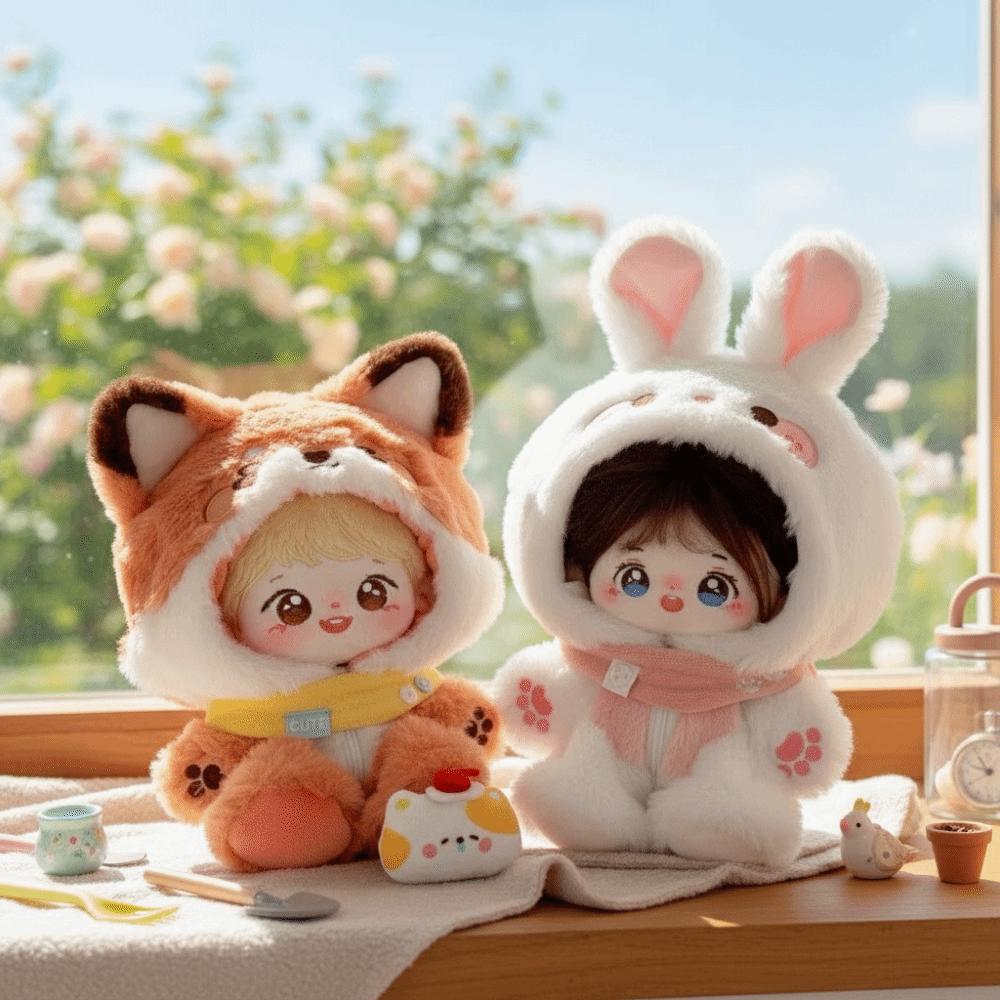 Fox Bunny Baby Clothes 20cm Doll Clothing Cute Outfit Animal Onesie  Doll Costume
