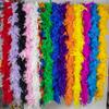 DIY 2meters Fluffy Turkey Feathers Boa 60 Gram High Quality Marabou Feather Boas Scarf Diy Wedding Decoration Party Carnival Craft