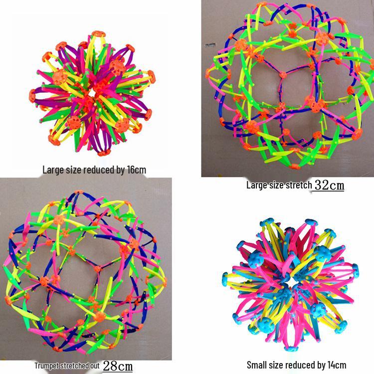 Children's Retractable Magic Blooming Toy Ball for Kindergarten Performances