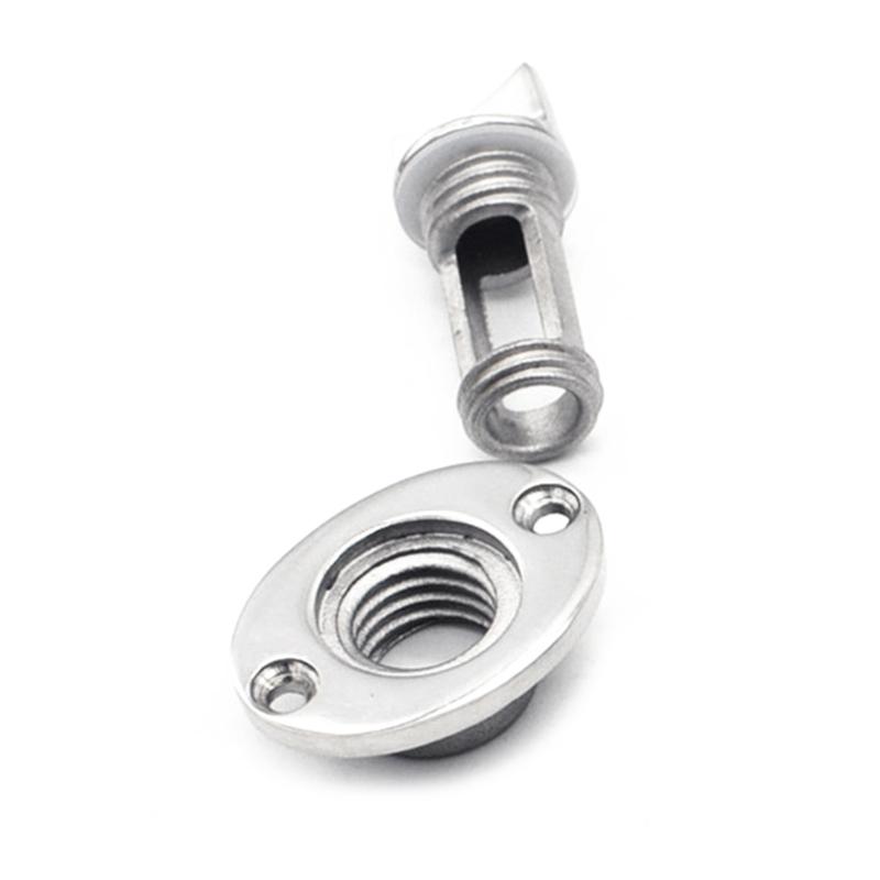 Marine Drain Plug Stern Wire Plug Bilge Sewage Outlet Kayak Boat Drain for Valve 316 Stainless Steel Replacement Repair