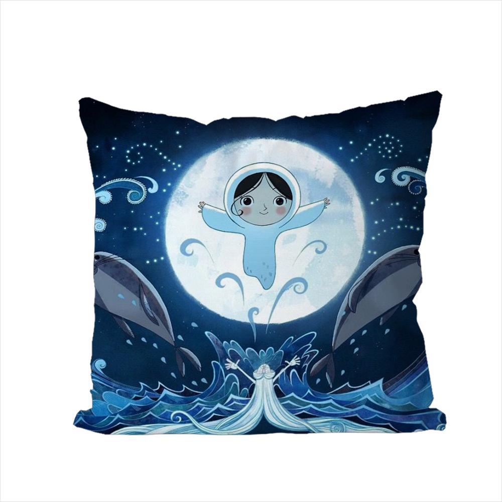 Song Of The Sea Pillow Case For Car Sofa Decorative Home Doublesided Print Plush Square Throw Pillow Cushion Cover