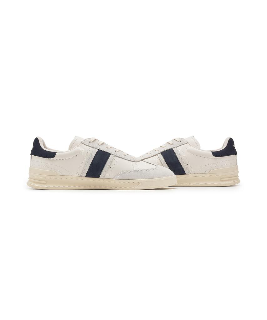 Polo Ralph Lauren Heritage Aera Leather Suede Sneakers - White