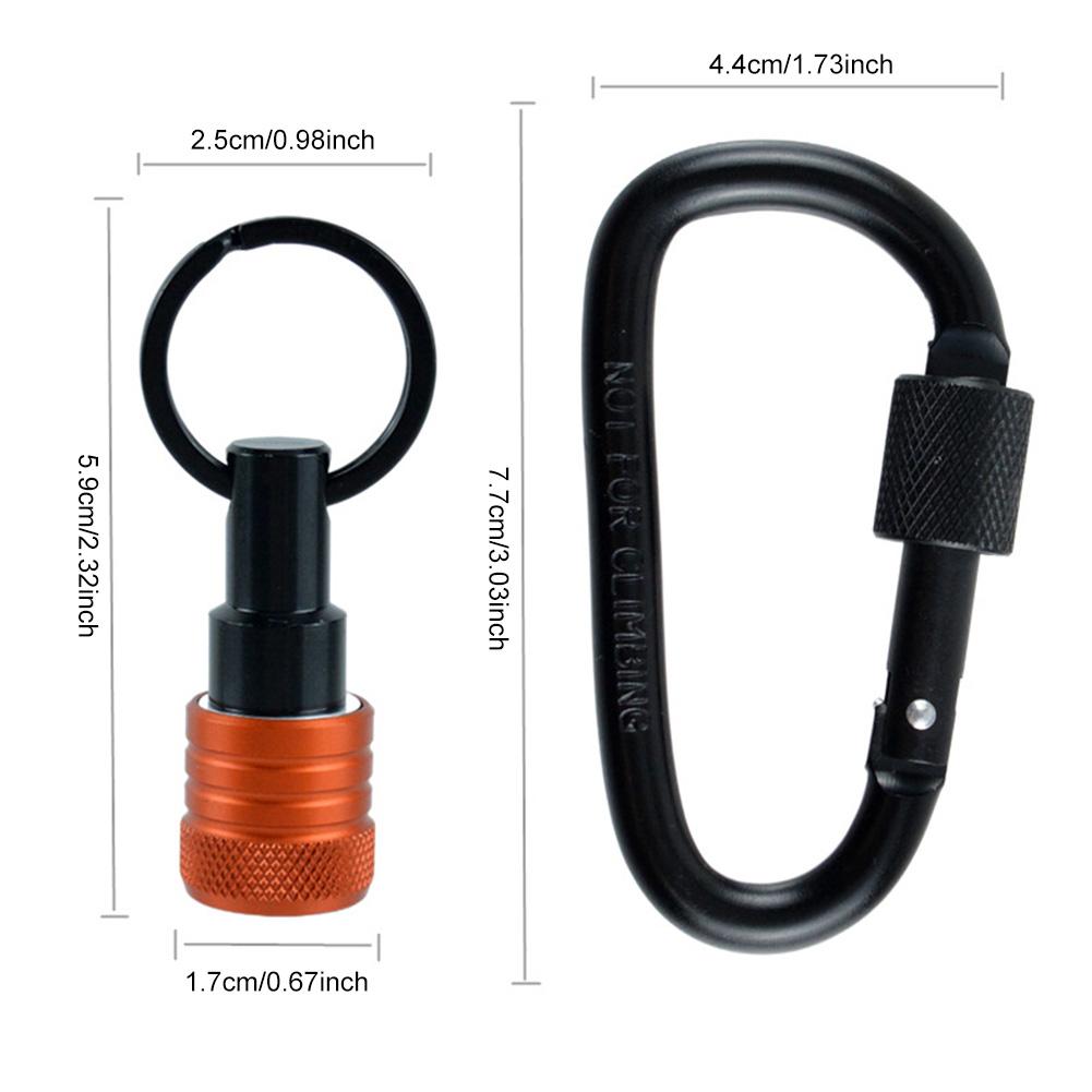 6pcs/Set 1/4 Inch Hex Shank Screwdriver Bits Holder Keychain Extension Rod Key Chain Adapter Drill Bit Holder Portable Hand Tool