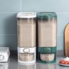 Rice Dispenser with Measuring Press, Sealed Grain Storage Insect Proof Moisture Proof