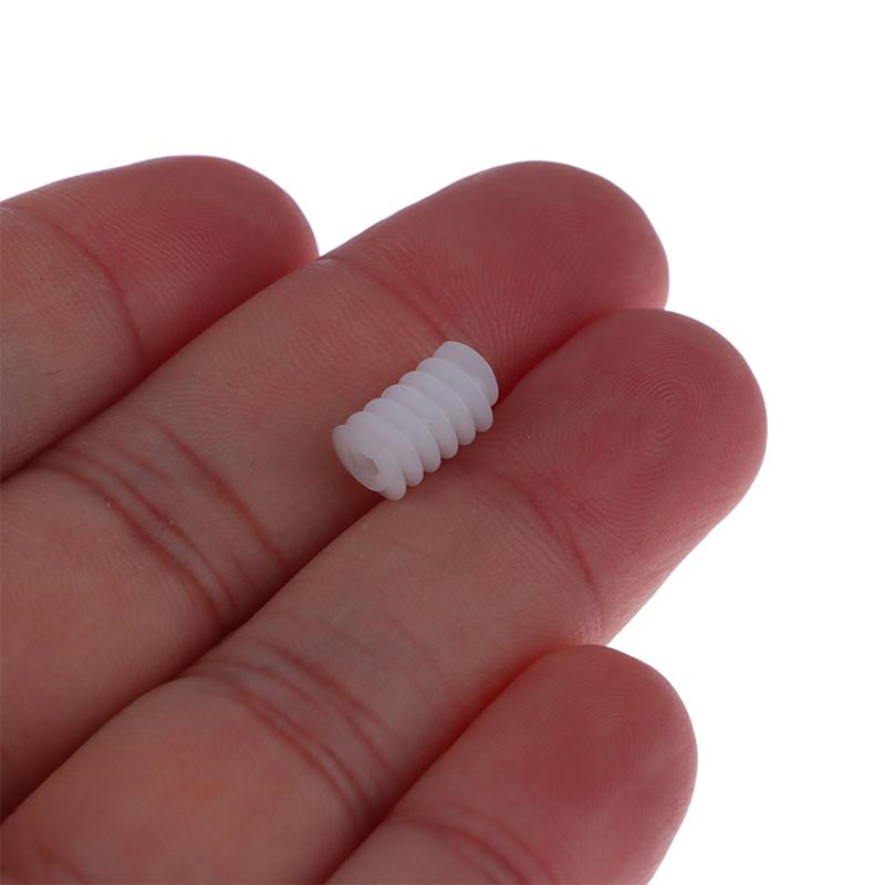 10Pcs/Lot White Right Hand Plastic 6*10 (2A) Worm Turbine 0.5 Module Reduction Gears Diy Model Parts