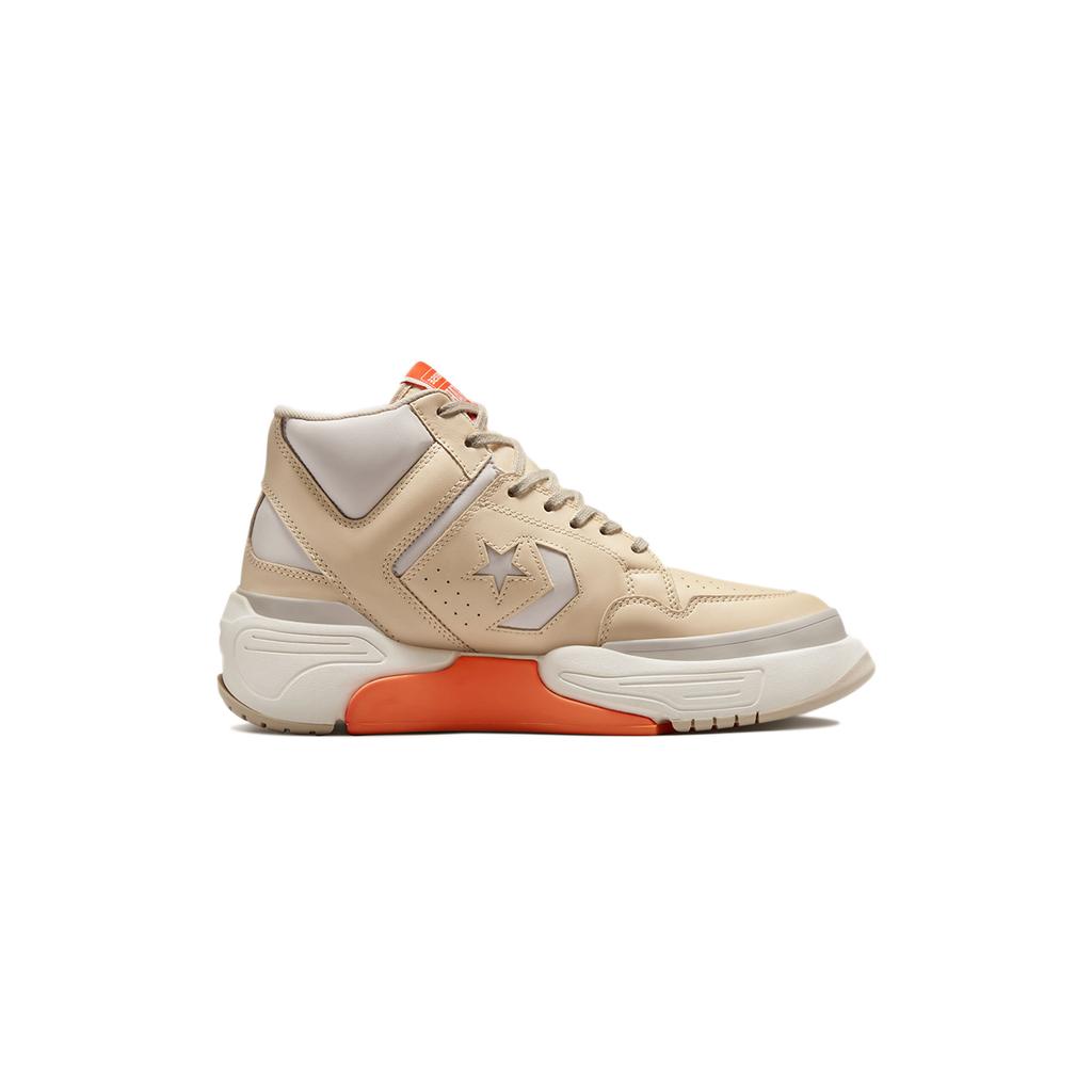 Converse Weapon Series CX Two-Layer Cowhide Medium Top Vintage Basketball Shoes Unisex Same Sun Color