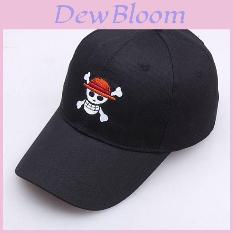 Gorra de Béisbol Bordada de Pirata One Piece Sombrero para el Sol Para Deportes al Aire Libre