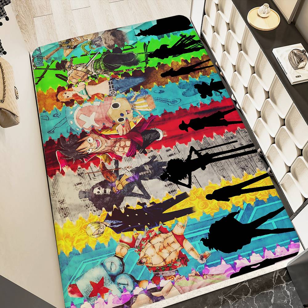 Shonen Anime O-One P-Piece Floor Mat Cheaper Anti-slip Modern Living Room Balcony Printed Bedside Mats