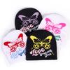 2000s Butterfly Pattern Knitted Hat Streetwear Design Breathable Acrylic Fibre Hat For Outdoor Music Festival Daily Use