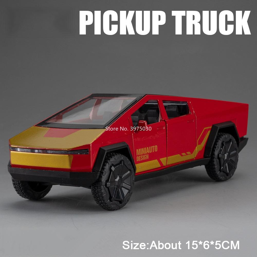 1:32 Legierung Druckguss Pickup-Modelle Autos Spielzeug Lichtmusik Miniaturfahrzeuge Türen Öffnen Geländewagen Polizeiauto Modell Ornamente