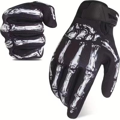 Outdoor Bicycle Riding Gloves Spring Autumn Bicycle Gloves Ghost Claws Full Finger Anti-slip Motorcycle Bicycle Glove