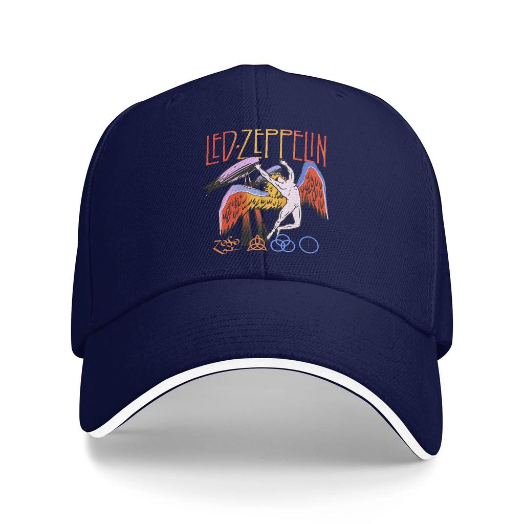 Rock Band Led Zeppelins Falling Angel Baseball Cap Fashion Trucker Hat Summer FeUnisex Unisex Outdoor Sports Snapback Cap