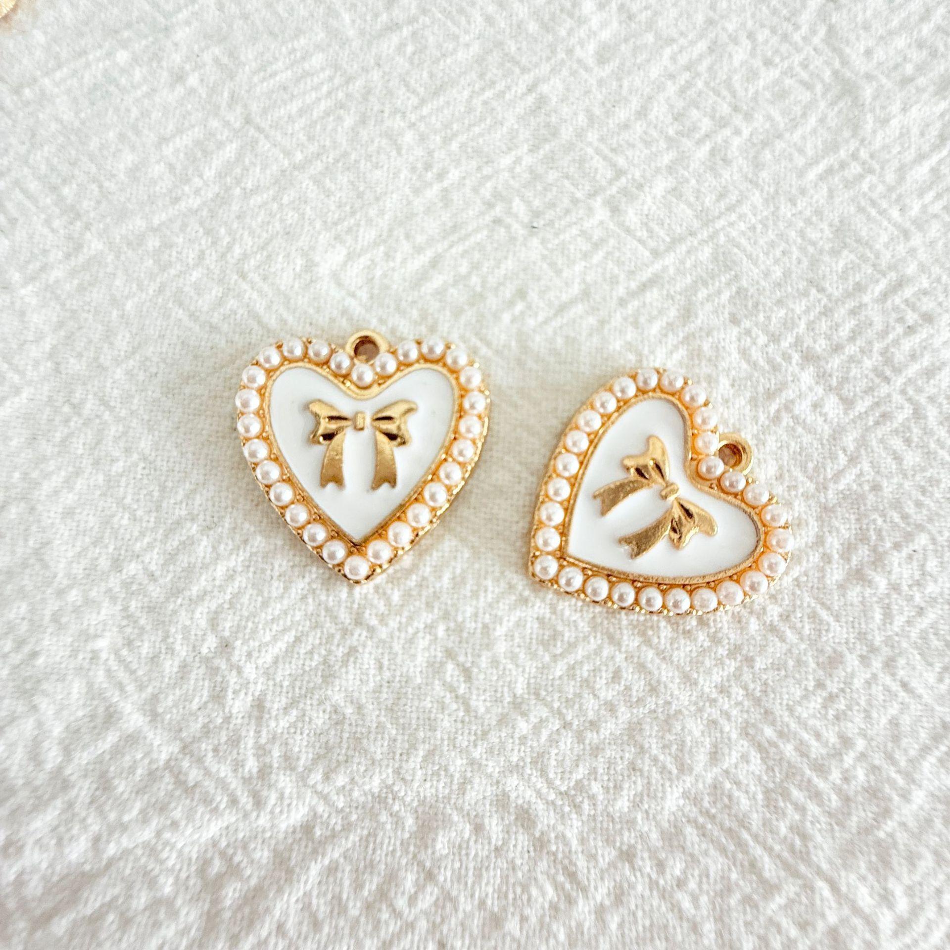 

10pc Alloy Pendant Charms Set DIY Jewelry Making Accessories for Crafting Necklace Bracelet Earrings Supplies One Size білий