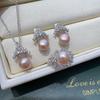 Luxurious Freshwater Pearl Ice & Snow Set: Textured, Niche, Versatile Fashion.