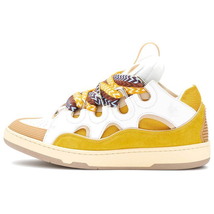 

Lanvin Curb Sneakers Бело-желтые мужские кроссовки FM-SKRK11-DRAG-H220080 43