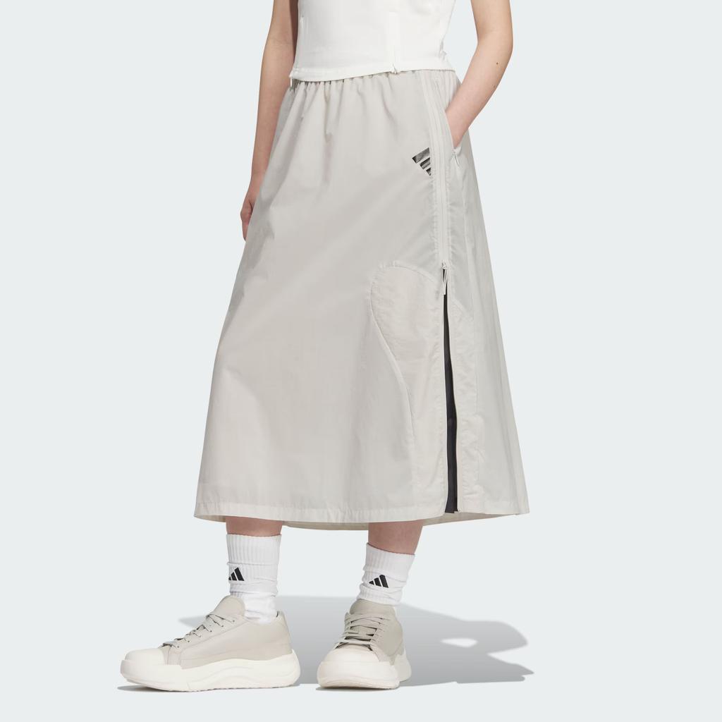 Adidas FOS Series Future Style Woven Skirt Water-Resistant Comfortable Casual Long Skirt Women Skirts Miracle-Bauxite-Brown JM4269