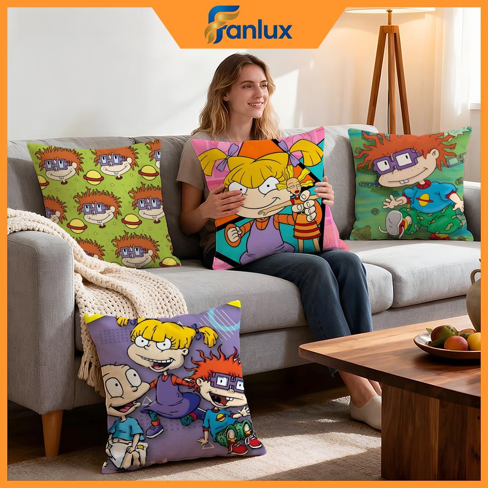 Cartoon Rugrats Cushion Cover Pcs Decorative Covers Soft Cushion Case for Sofa Couch Decor x x Pillowcases