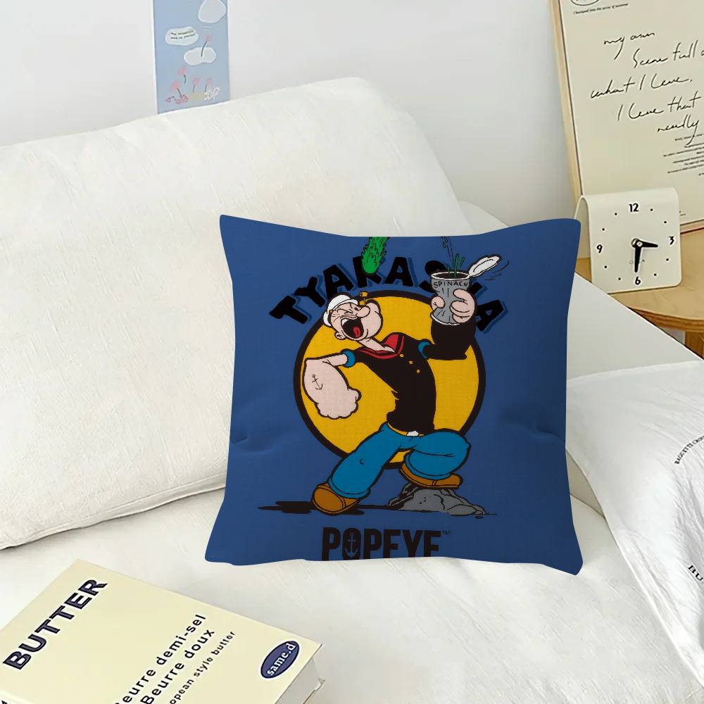 Classic Anime P-popeye  Pillow Cover Sofa Cushion Cover Home Room Decoration Children Gift