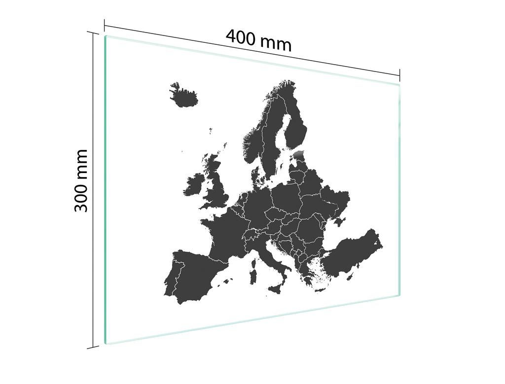 TABLA DE CORTAR DE CRISTAL 40x30 MAPA