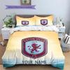 Custom Name Aston Villa2 Pattern Bedding Quilt Set  Home Decoration  Gift (1 * duvet cover + 2 * pillowcase  without core)